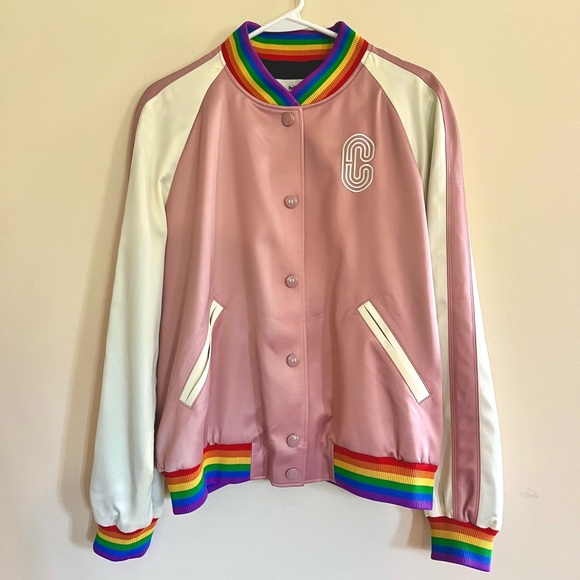 Rainbow Satin Coach Jacket - Picture 2 of 4